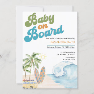 Baby on Board Baby Shower gender neutral Invitation