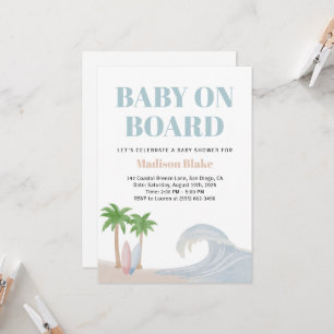 Baby on Board Baby Shower Invitation