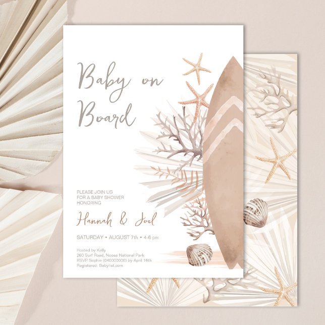 Baby on Board Baby Shower Invitation (Creator Uploaded)