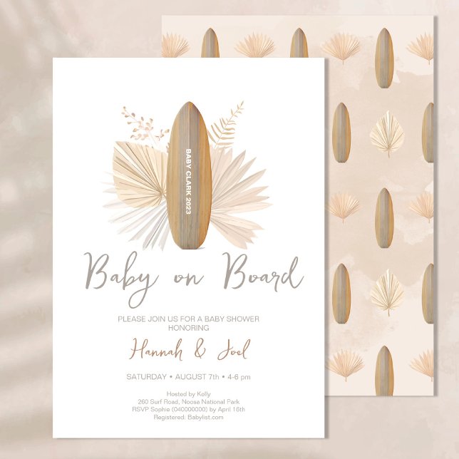 Baby on Board Baby Shower Invitation (Creator Uploaded)