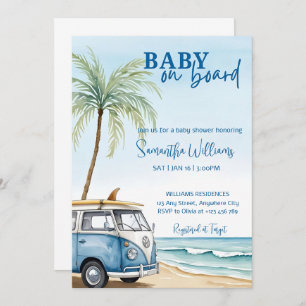 Baby On Board Baby Shower Invitation Template Sume