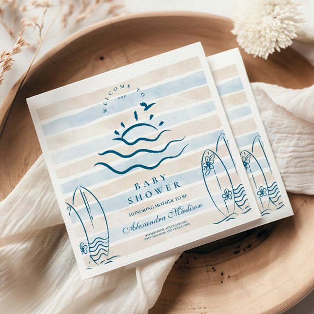 Baby on Board Baby Shower Napkin (Creator Uploaded)