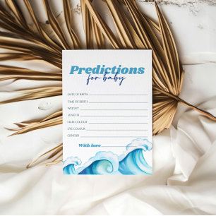 Baby On Board Baby Shower Predictions For Baby Invitation