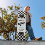 Baby on Board Baby Shower Skateboard Deck<br><div class="desc">Baby on Board Baby Shower Welcome Sign! Get ready to take your baby shower to the next level with Creative Union Design’s super rad skateboard-themed baby shower designs! This cool skateboard design is sure to turn heads and spark smiles when your guests read Baby on Board! With customisable colours, you...</div>