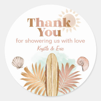 Baby on Board Baby Shower Thank You Favour Sticker
