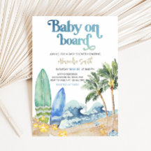 Baby on Board Beach Baby Shower