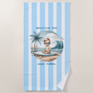 Baby on Board Beach Club Baby Shower Towel