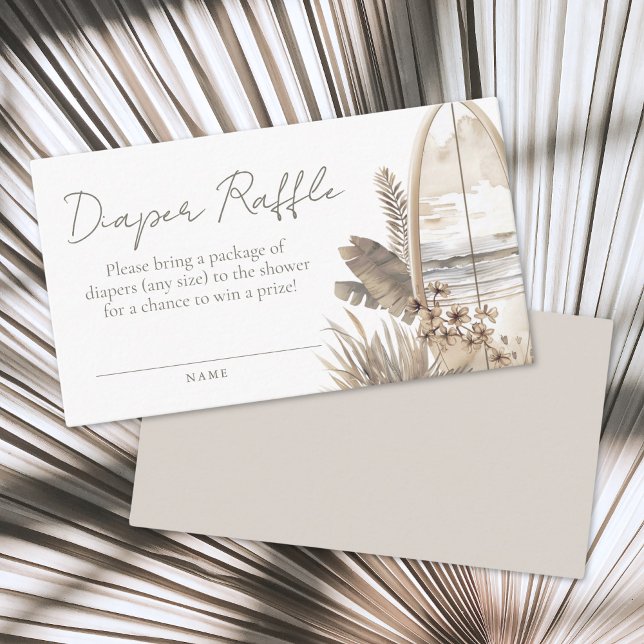 Baby On Board Beach Diaper Raffle Enclosure Card (Baby On Board Beach Diaper Raffle Enclosure Card)