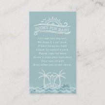 Baby On Board Book Request Blue Baby Shower
