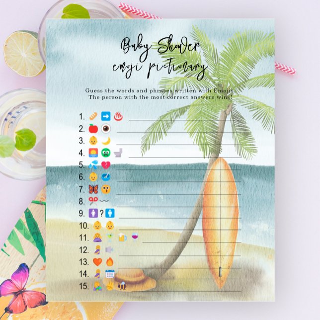 Baby on board - Emoji picture game baby shower (Creator Uploaded)