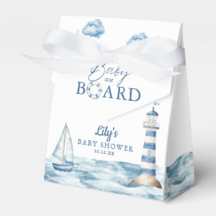 Baby On Board Nautical Baby Shower Favour Box