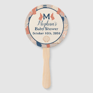 Baby on Board Nautical Baby Shower Hand Fan