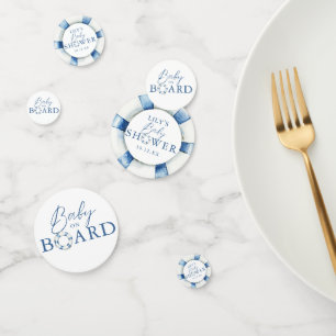 Baby On Board Nautical Lifebuoy Baby Shower Confetti
