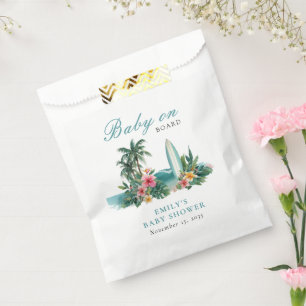 Baby On Board Surf Beach Baby Shower Favour Bag