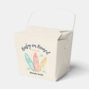 Baby On Board Surfboard Baby Shower Favour Box
