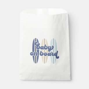 Baby on Board Surfboard Beach Baby Shower Favour Bag