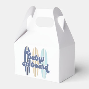 Baby on Board Surfboard Beach Baby Shower Favour Box