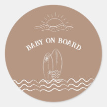 Baby On Board Surfing Baby Shower