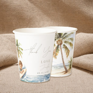 Baby on Board, surfing Baby Shower Paper Cups