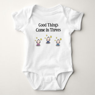 baby one piece for triplets, triplets gift idea,  baby bodysuit