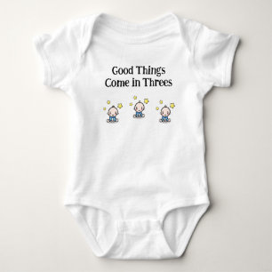 baby one piece for triplets, triplets gift idea,  bodysuit