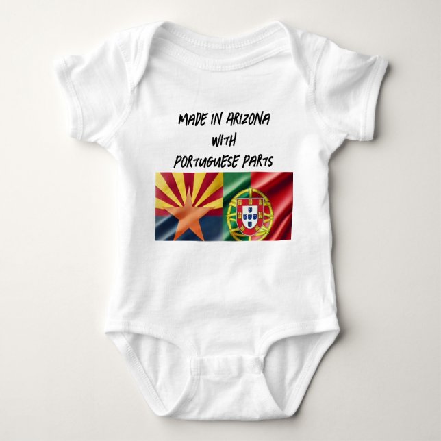 Baby One-Piece Made in Arizona Bodysuit (Front)