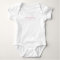 Baby one piece white bodysuit t-shirt 