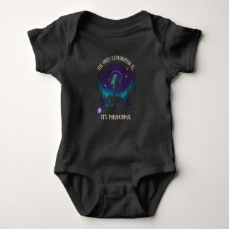 Baby Onsie - Cabin in the woods design on DARK Baby Bodysuit
