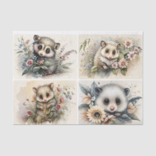 Baby Opossums Tissue Paper