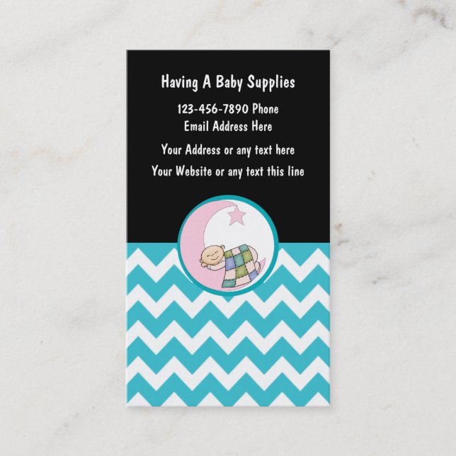 Baby or Second Hand Store Business Card (Front)