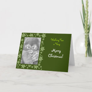 Baby Orangutan Christmas Card