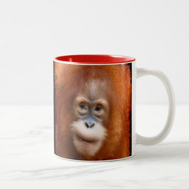 Baby Orangutan Photo Coffee Mug (Right)