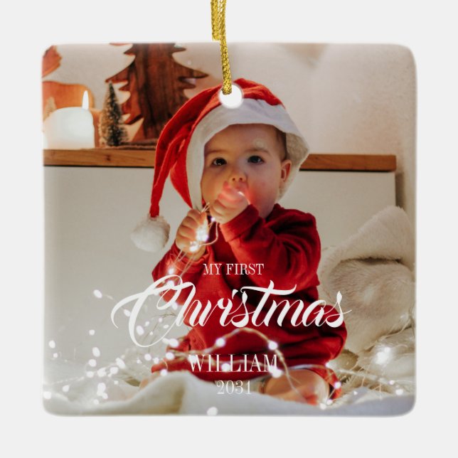 Baby Ornament - My First Christmas (Front)