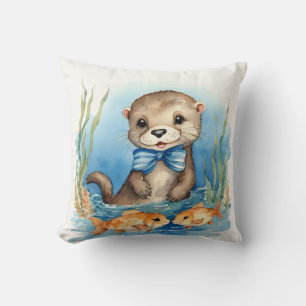 Baby Otter Boys Cushion