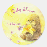Baby Otter Cute Baby Shower Invitation