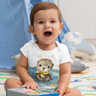 Baby Otter Gender Neutral Baby Bodysuit
