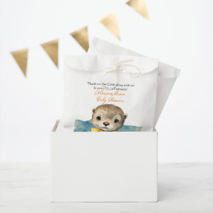 Baby Otter Gender Neutral Baby Shower Thank You Favour Bag