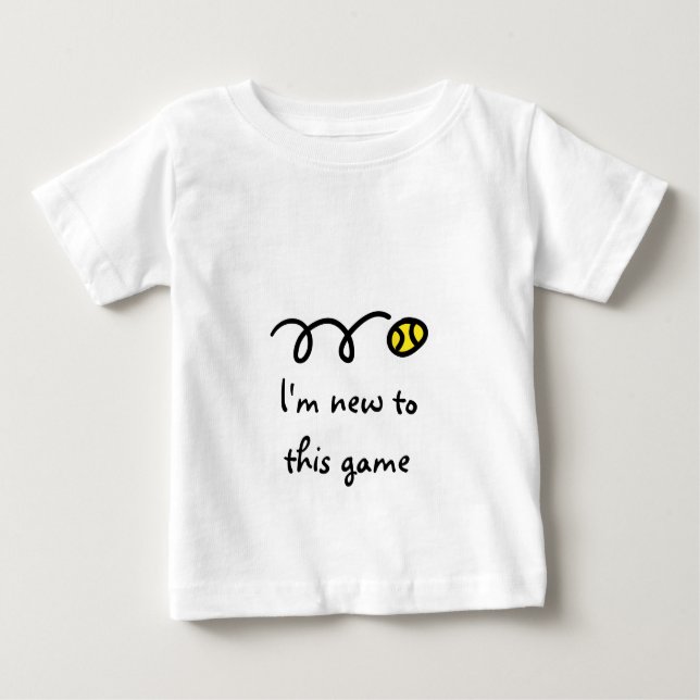 Baby outfit with cute saying - Tennis humour Baby T-Shirt (Front)