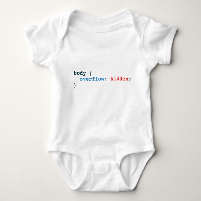 Baby Overflow Baby Bodysuit (Front)