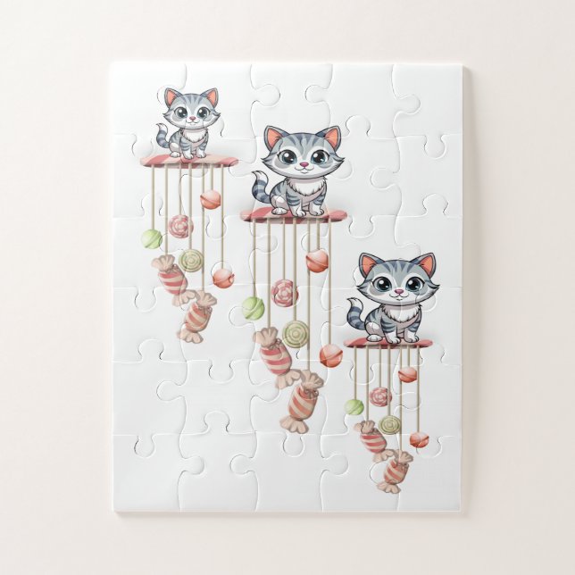 Baby Oversized Puzzle Cats Kittens Animals (Vertical)
