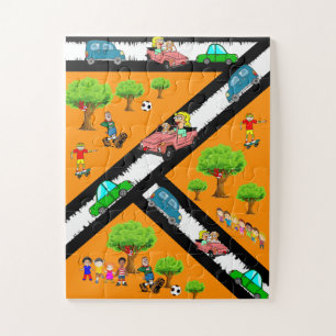 Baby Oversized Puzzle Park Cars Dogs Trees
