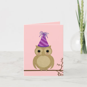 Baby Owl Birthday Card