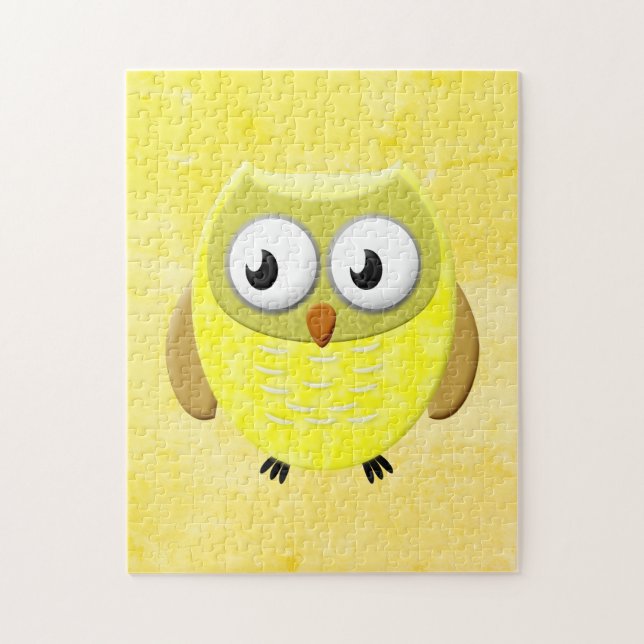 Baby Owl Cartoon Jigsaw Puzzle (Vertical)