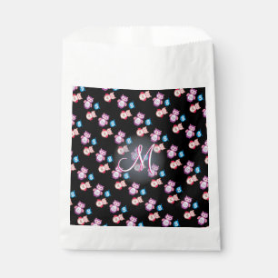 Baby Owl Cute Monogram Favour Bag