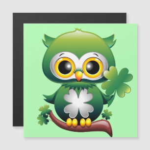 Baby Owl Cute St Patrick Cartoon