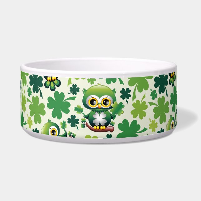 Baby Owl Cute St Patrick Cartoon (Front)