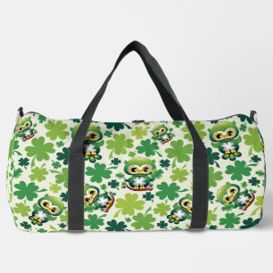 Baby Owl Cute St Patrick Cartoon Duffle Bag