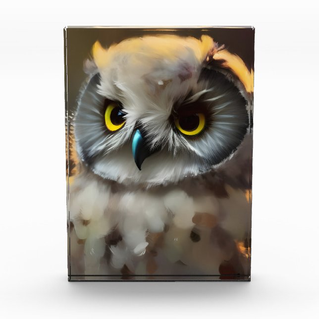 Baby Owl Photo Block (Front)