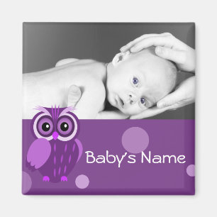 Baby Owl/ Photo Magnet