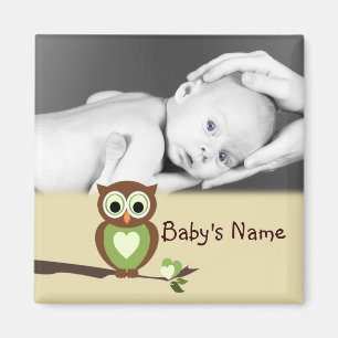 Baby Owl/ Photo Magnet